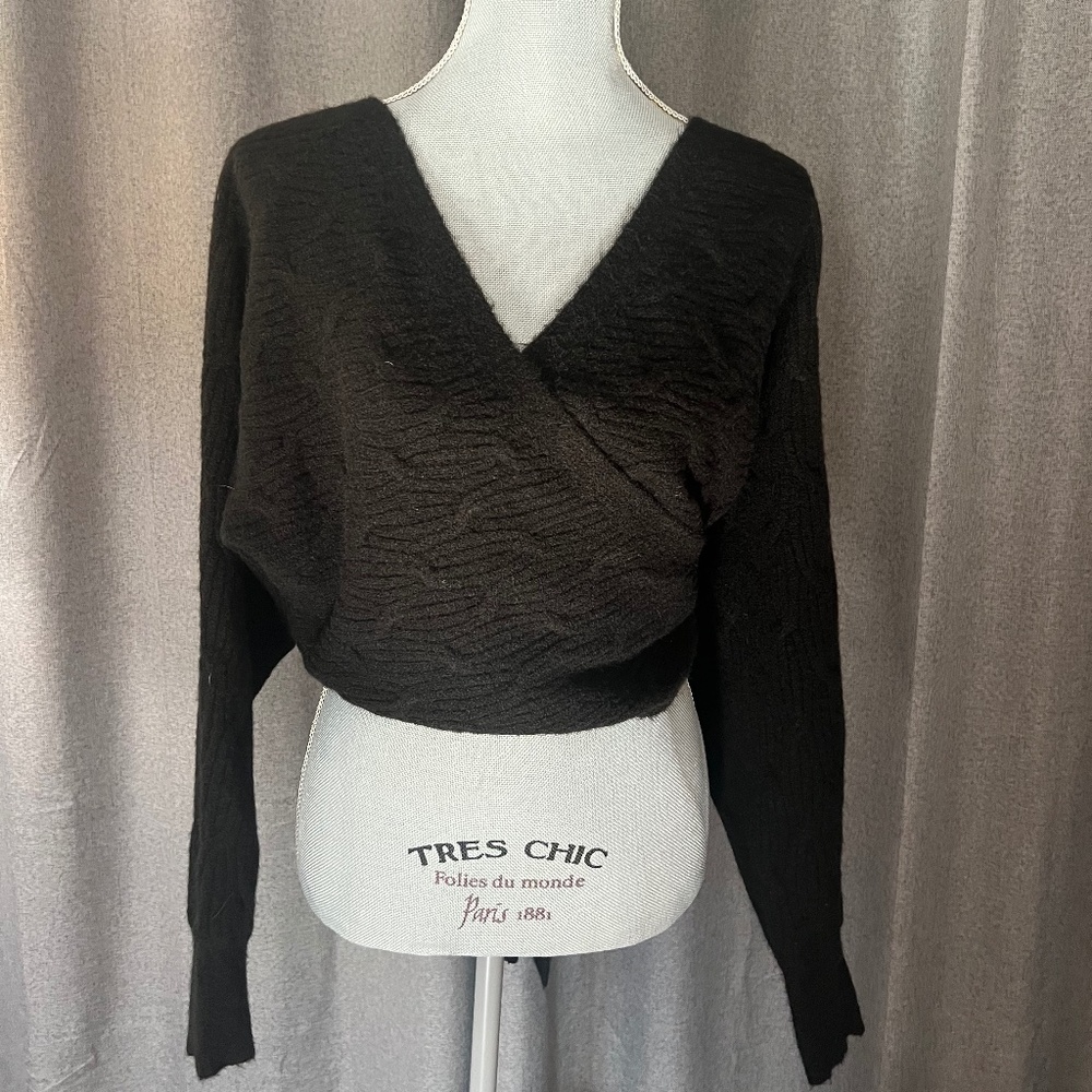 willow & root Wrap Sweater